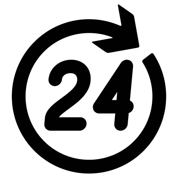 Номер 24 у круговій стрілці . — стоковий вектор