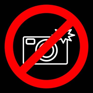 Kamera kullanımını yasaklayan işareti.