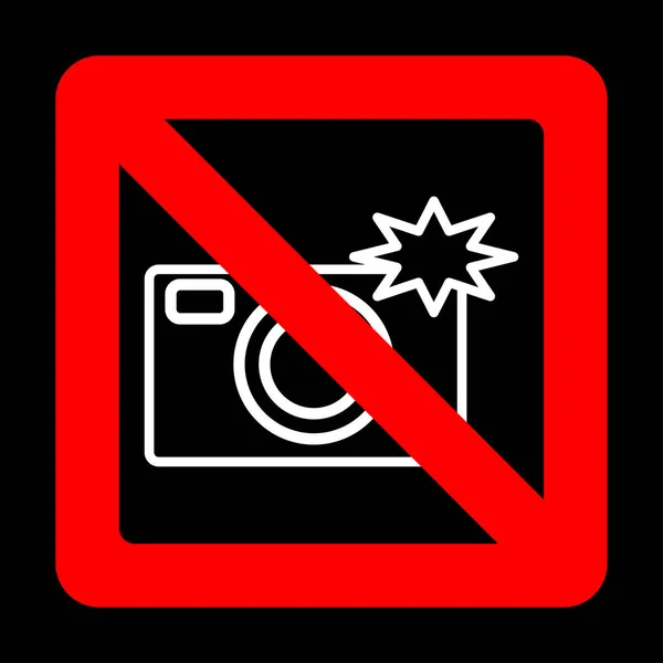 Firma que prohíbe el uso de la cámara . — Archivo Imágenes Vectoriales