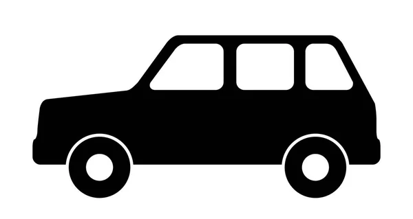 Silhouet van een auto. — Stockvector