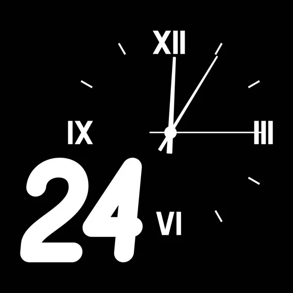 Número 24 en el fondo del dial . — Archivo Imágenes Vectoriales