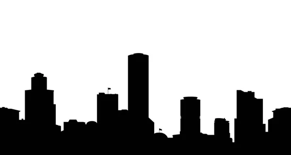 Silhouette de la ville . — Image vectorielle