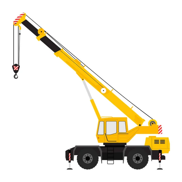 Beyaz arka planda Crane Silueti.