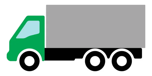 Silhouette of a truck on a white background. — Stock Vector