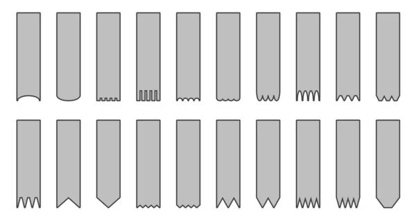 Een set van de linten. Vectorillustratie. — Stockvector