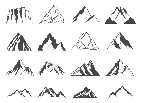 stock vector Mountain Shapes For Logos