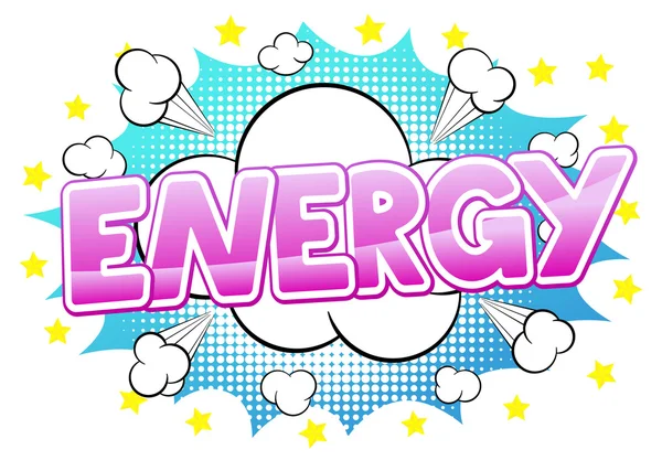 Comic sound effect energy — Stock Vector