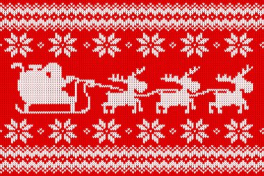 sorunsuz kırmızı ve beyaz örme arka plan