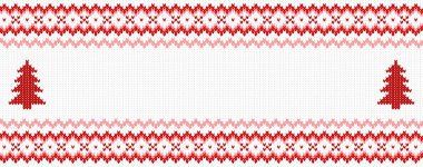 Kırmızı ve beyaz örme arka plan