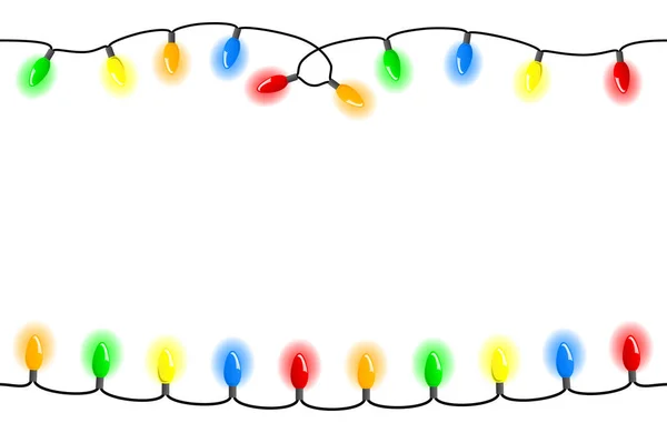 Nahtlose Lichterketten — Stockvektor