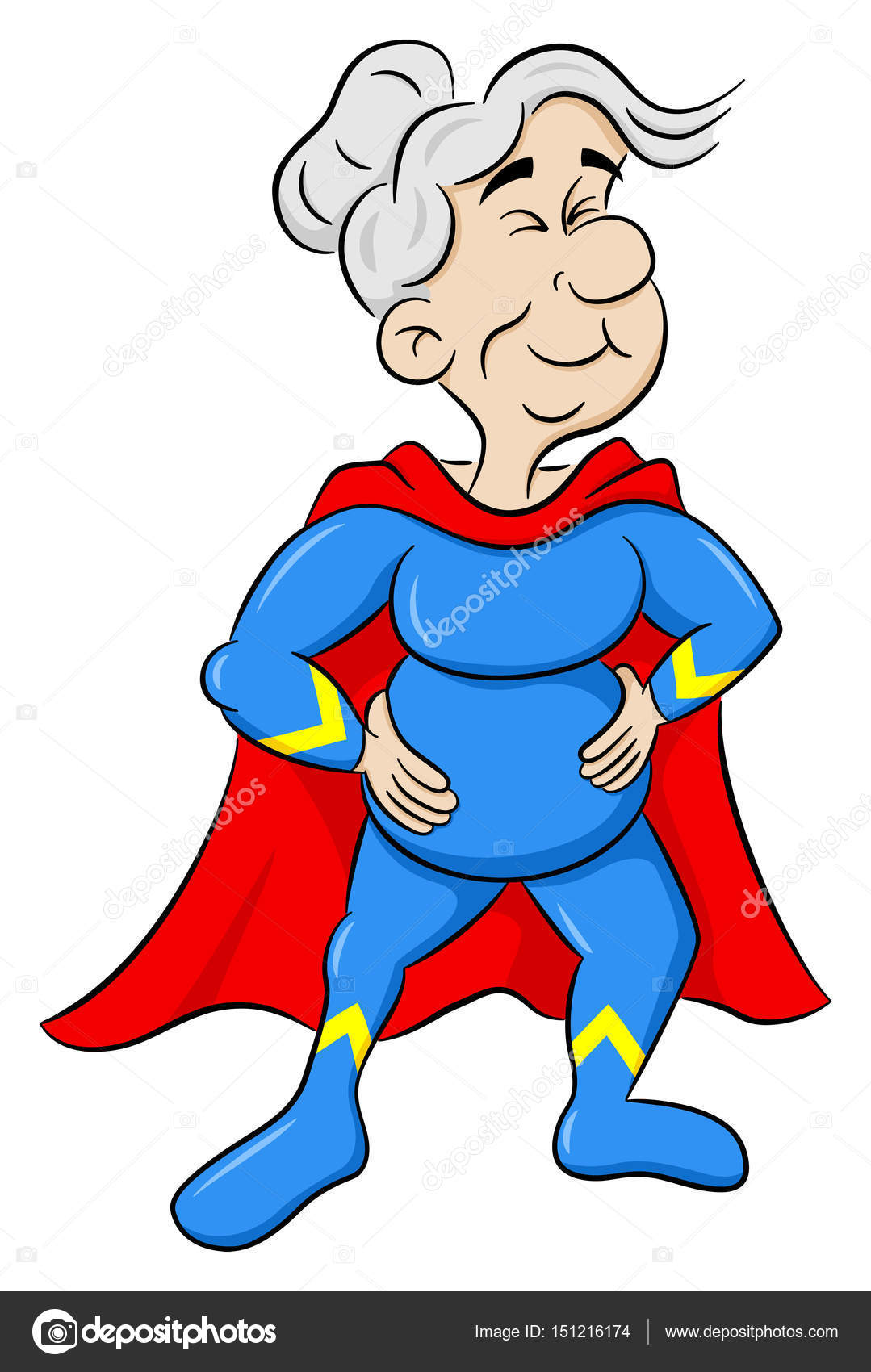 Ilustração Dos Desenhos Animados De Uma Super-heroína Foto Royalty Free,  Gravuras, Imagens e Banco de fotografias. Image 19535899