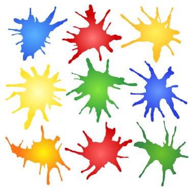 Renkli boya damlaları