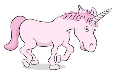 pembe çizgi film tek boynuzlu at