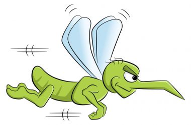 kana susamış karikatür sivrisinek