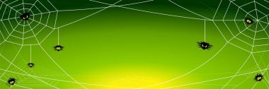 Spooky halloween arka plan ile örümcekler net