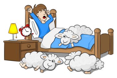 sabah çalar saat tarafından uyanır