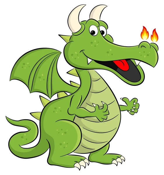 Yeşil çizgi film dragon