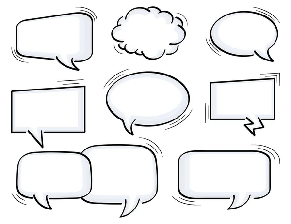 Comic speech bubbles — Stock Vector