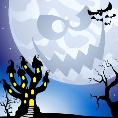 bir dolunay gece perili Şato 