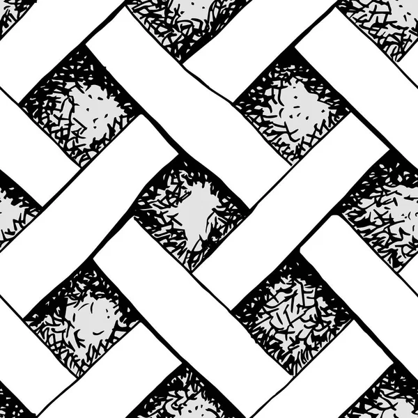 Abstracte hand getekend naadloos patroon — Stockvector