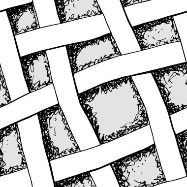 Soyut el çizimi kusursuz desen