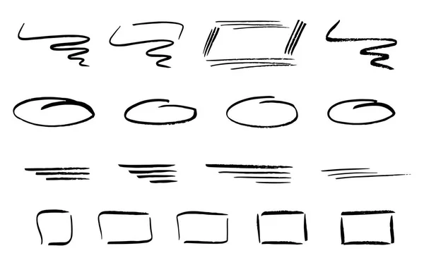 手工绘制的设计图表元素 — 图库矢量图片