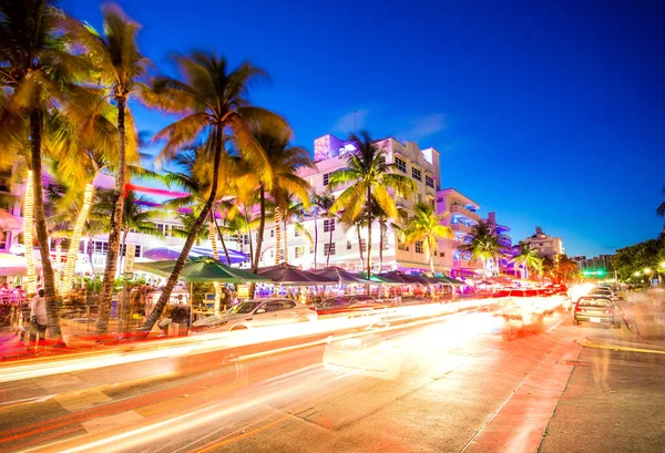 Monumento de fama mundial en el distrito Art deco de South Beach, Miami, Florida, EE.UU. Fotos De Stock