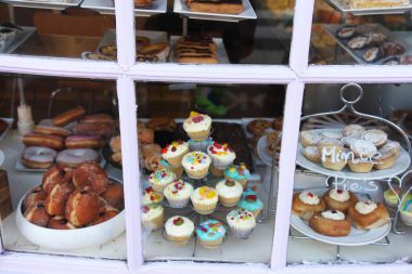 Showcase bakery in London clipart
