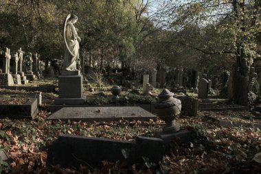 Highgate Cemetery in London clipart