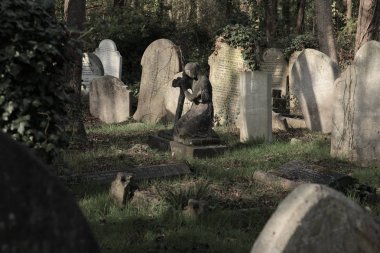 Highgate Cemetery in London clipart