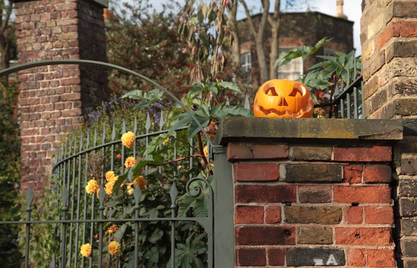 Cadılar Bayramı balkabağı süslemesi