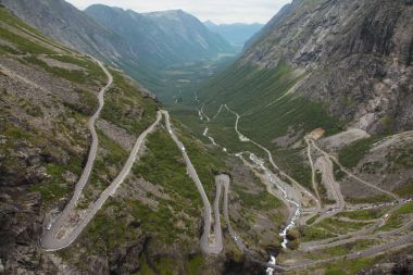 Trollstigen in Norway clipart