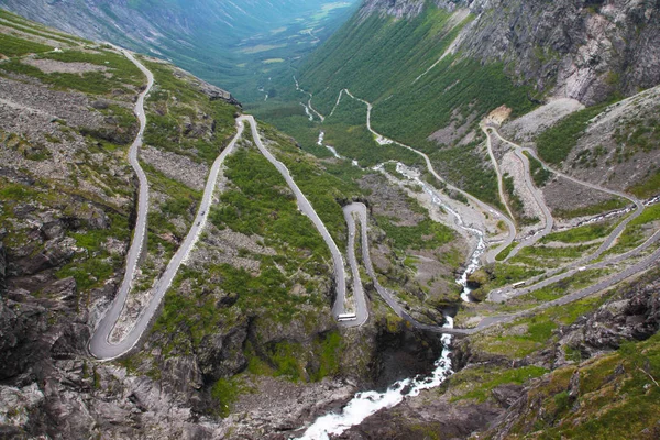 Trollstigen en Noruega — Foto de Stock