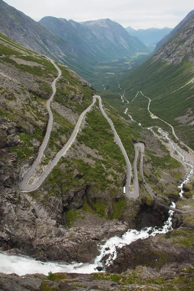 Trollstigen en Noruega — Foto de Stock