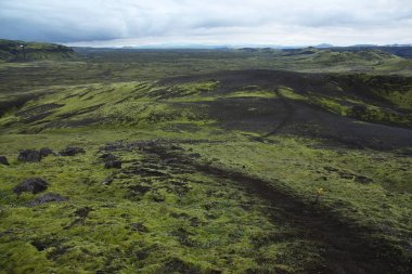İzlanda'daki Lakagigar akşamı