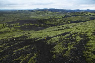 İzlanda'daki Lakagigar akşamı