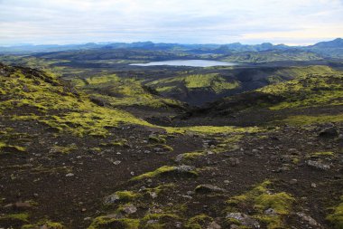 İzlanda'daki Lakagigar akşamı