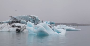 İzlanda'daki buzlu Lagoon