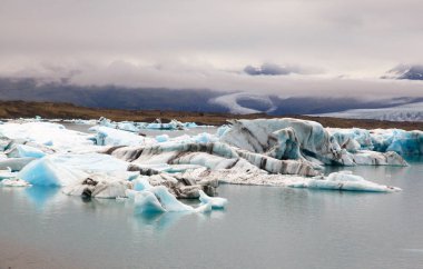 İzlanda'daki buzlu Lagoon