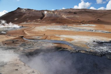 İzlanda'daki kaplıcaları Namafjall