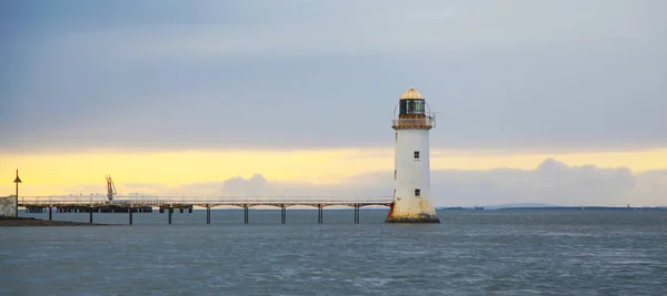 Tarbert Leuchtturm bei Sonnenuntergang — Stockfoto