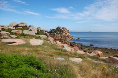 Pembe granit kenarı, Brittany Cote de granit gül