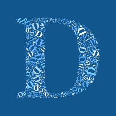 Mektupları D yapılan D harfi.