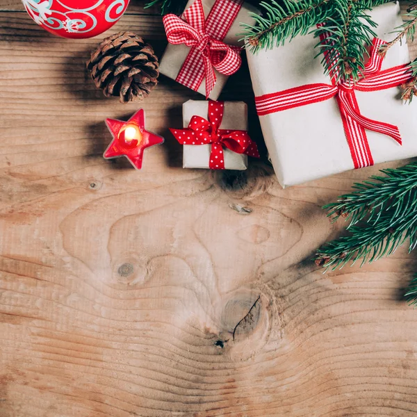 Christmas presents background — Stock Photo, Image