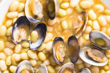 White beans with clams called 