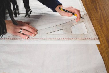 Eller şablonları çizim terzi