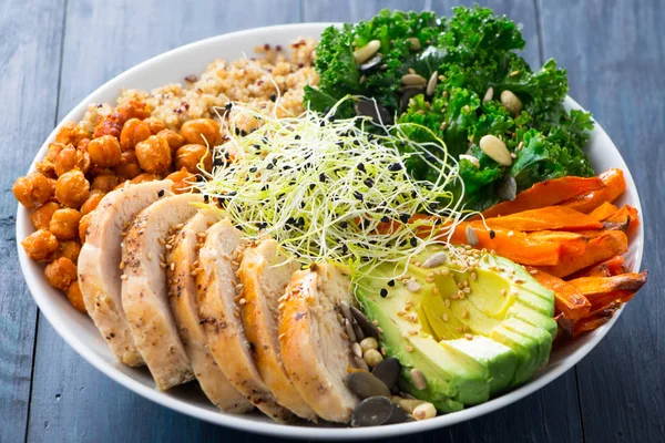 Super żywności buddha bowl — Zdjęcie stockowe