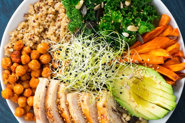 Super alimentos buddha bowl — Foto de Stock