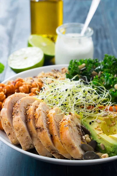 Super alimentos buddha bowl — Foto de Stock