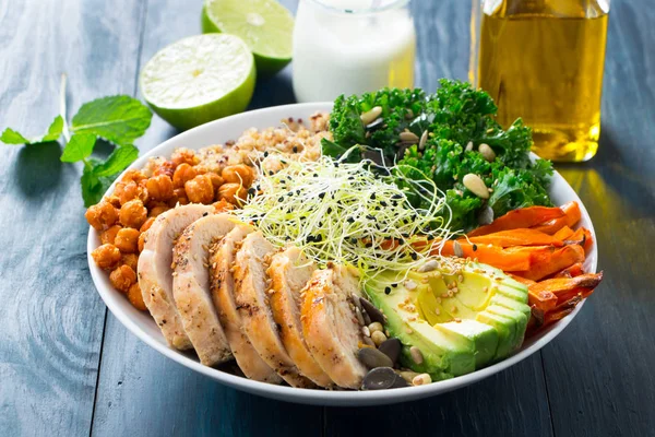Super foods buddha bowl — Stock Image Super foods buddha bowl Stock Photo